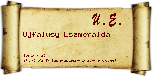 Ujfalusy Eszmeralda névjegykártya